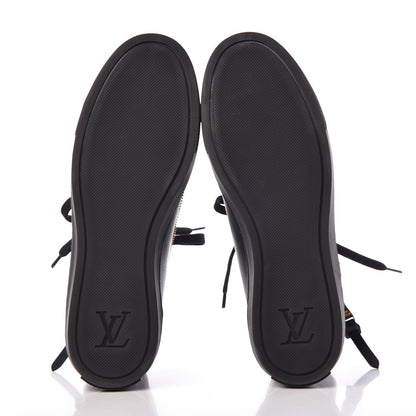 Louis Vuitton Calfskin Punchy Zipper High Top Sneakers 35.5 Black 5 of 8