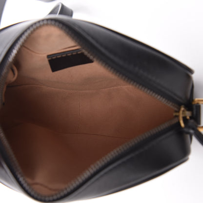 Gucci Calfskin Matelasse Mini GG Marmont Chain Shoulder Bag Black 5 of 10