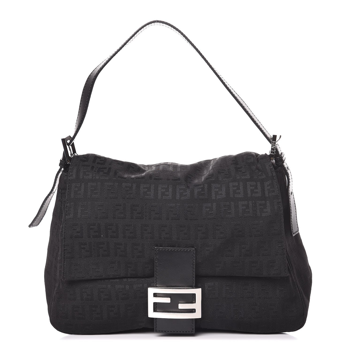 Fendi Zucchino Mama Baguette Black 1 of 6