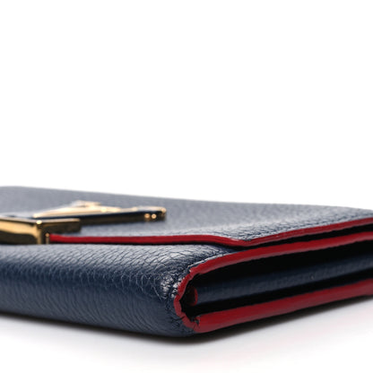 Louis Vuitton Taurillon Capucines Wallet Marine Rouge 9 of 12