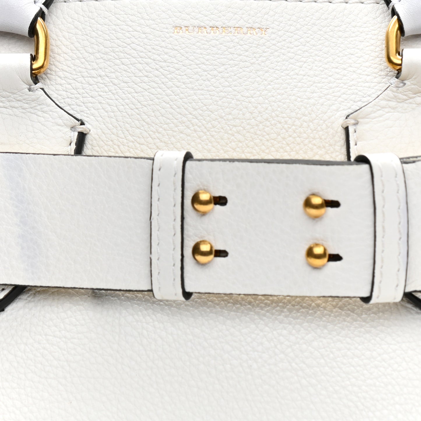 Soft Grain Calfskin Medium Belt Bag Chalk White