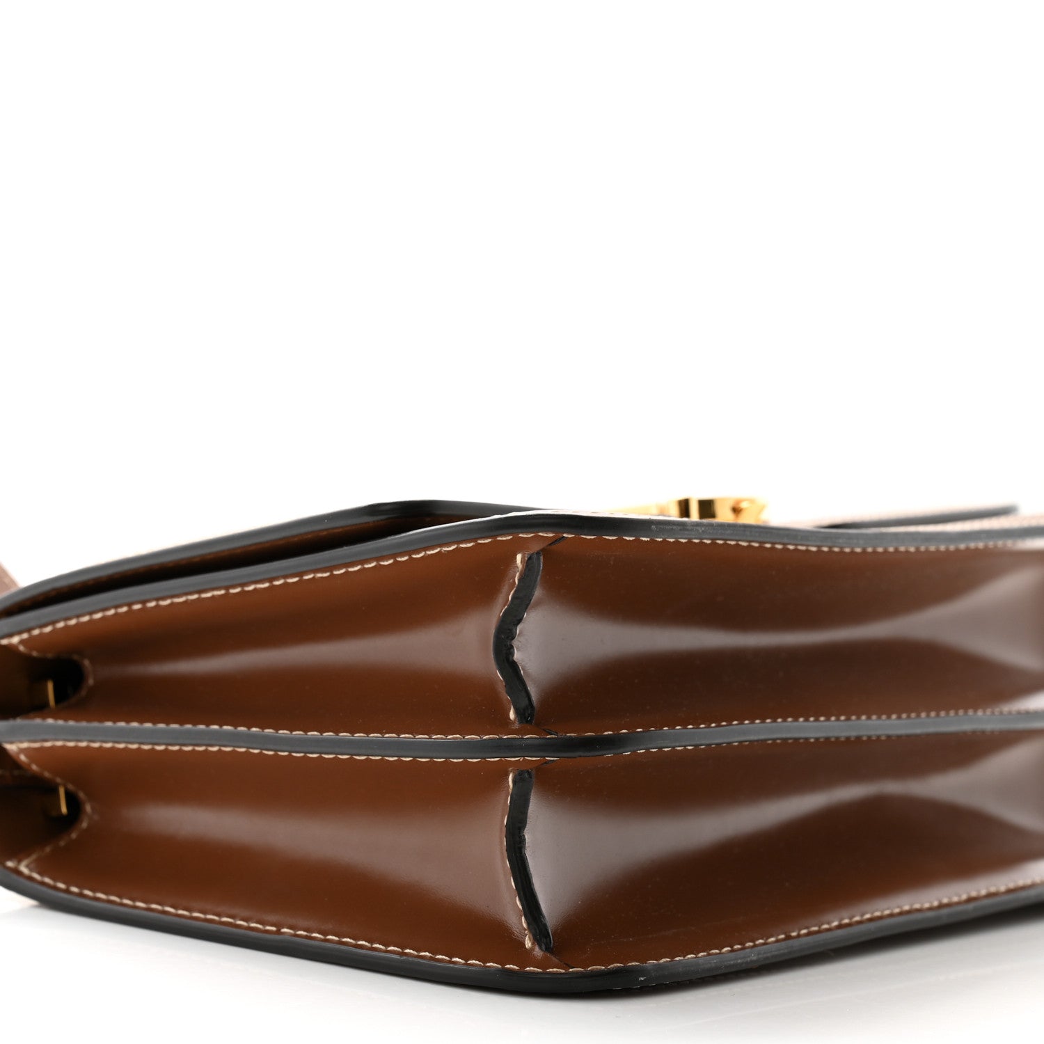 Burberry Canvas Calfskin Small TB Bag Natural 9 of 11