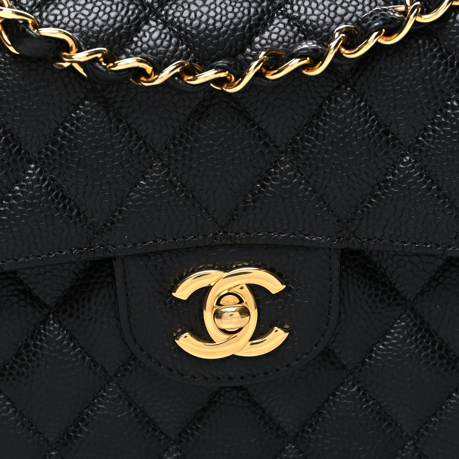 Chanel Caviar Quilted Small Double Flap Black 8 of 10