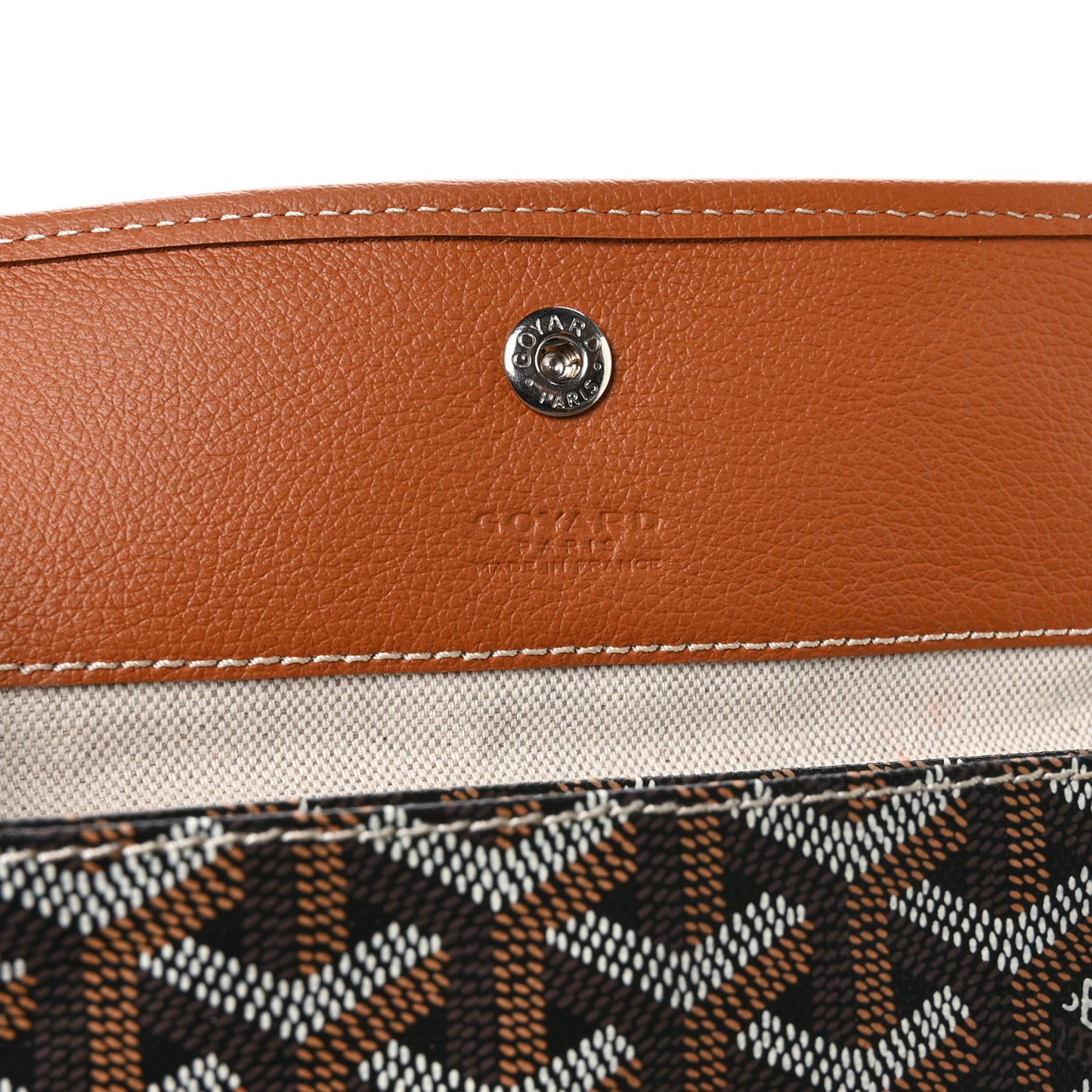 Goyardine Pouch Black Gold