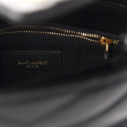 Saint Laurent Calfskin Y Quilted Monogram Toy Loulou Crossbody Bag Black 8 of 12
