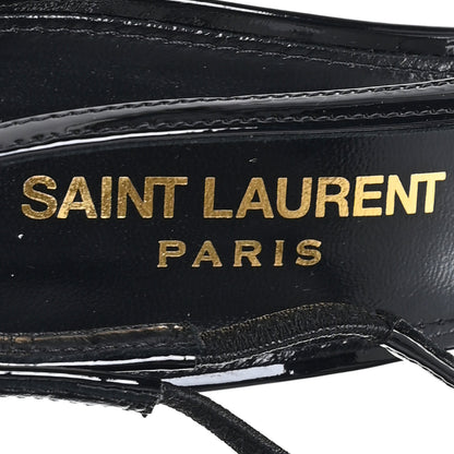 Saint Laurent Vernice Grupy Kendall 90mm Slingback Pumps 37 Black 8 of 10