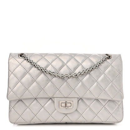 Chanel Metallic Lambskin Quilted 2.55 Reissue 226 Flap Silver 1 of 12