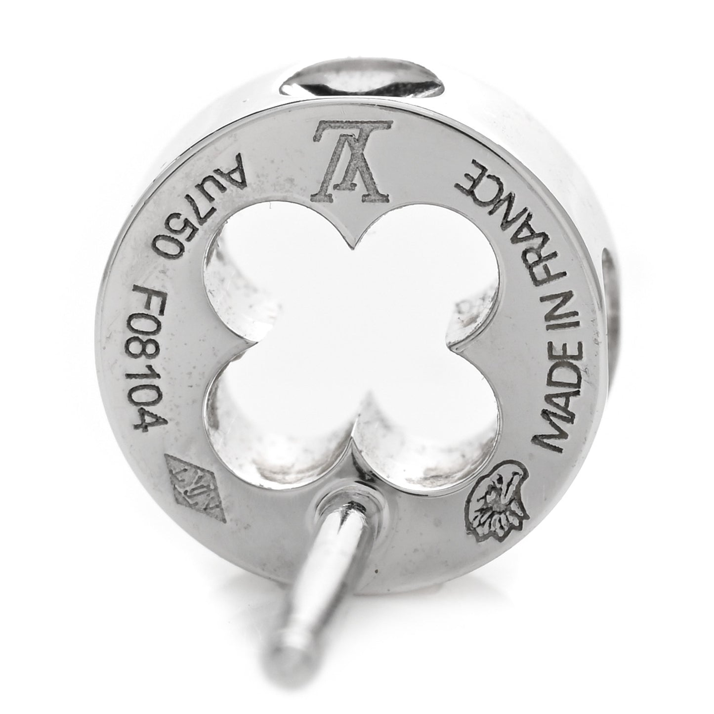 18K White Gold Empreinte Ear Studs Earrings