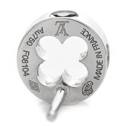 Louis Vuitton 18K White Gold Empreinte Ear Studs Earrings 3 of 3