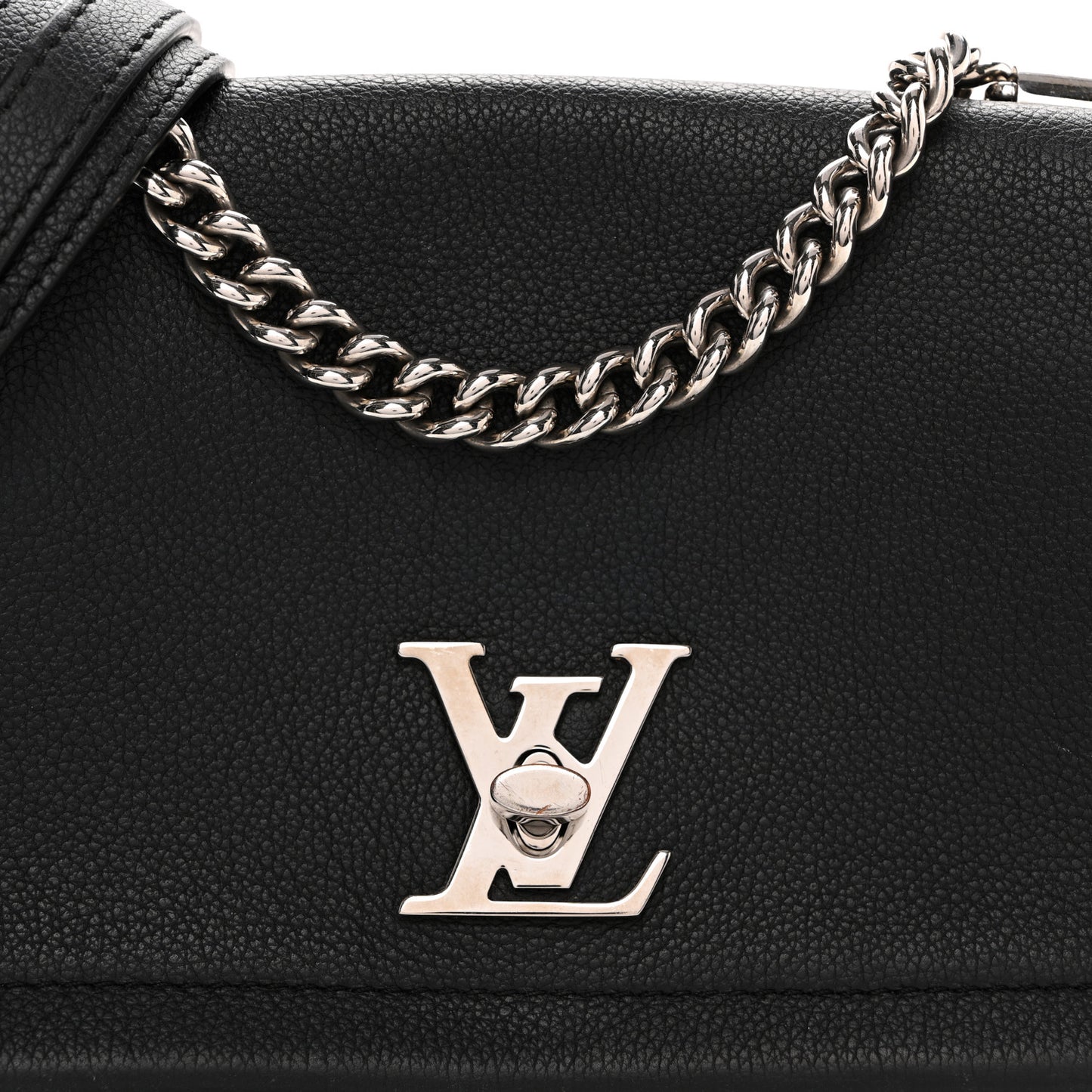 Calfskin Lockme II Chain Bag BB Black