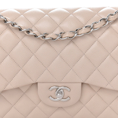 Chanel Caviar Quilted Jumbo Double Flap Light Pink 10 of 10