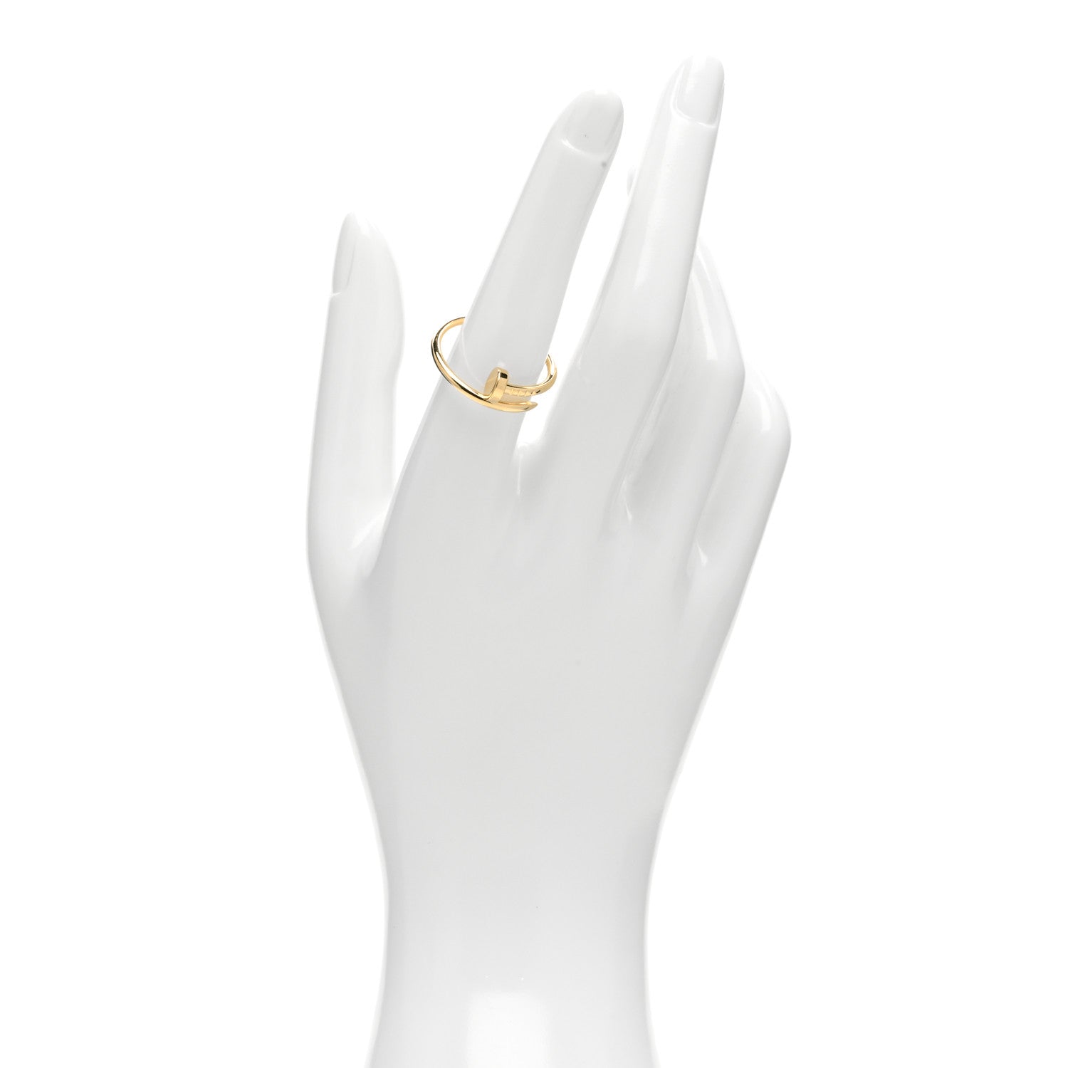 Cartier 18K Yellow Gold Small Juste Un Clou Ring 56 7.5 2 of 5