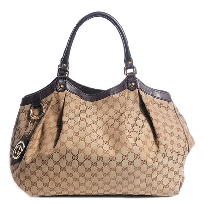 Gucci Monogram Large Sukey Tote Dark Brown 1 of 7