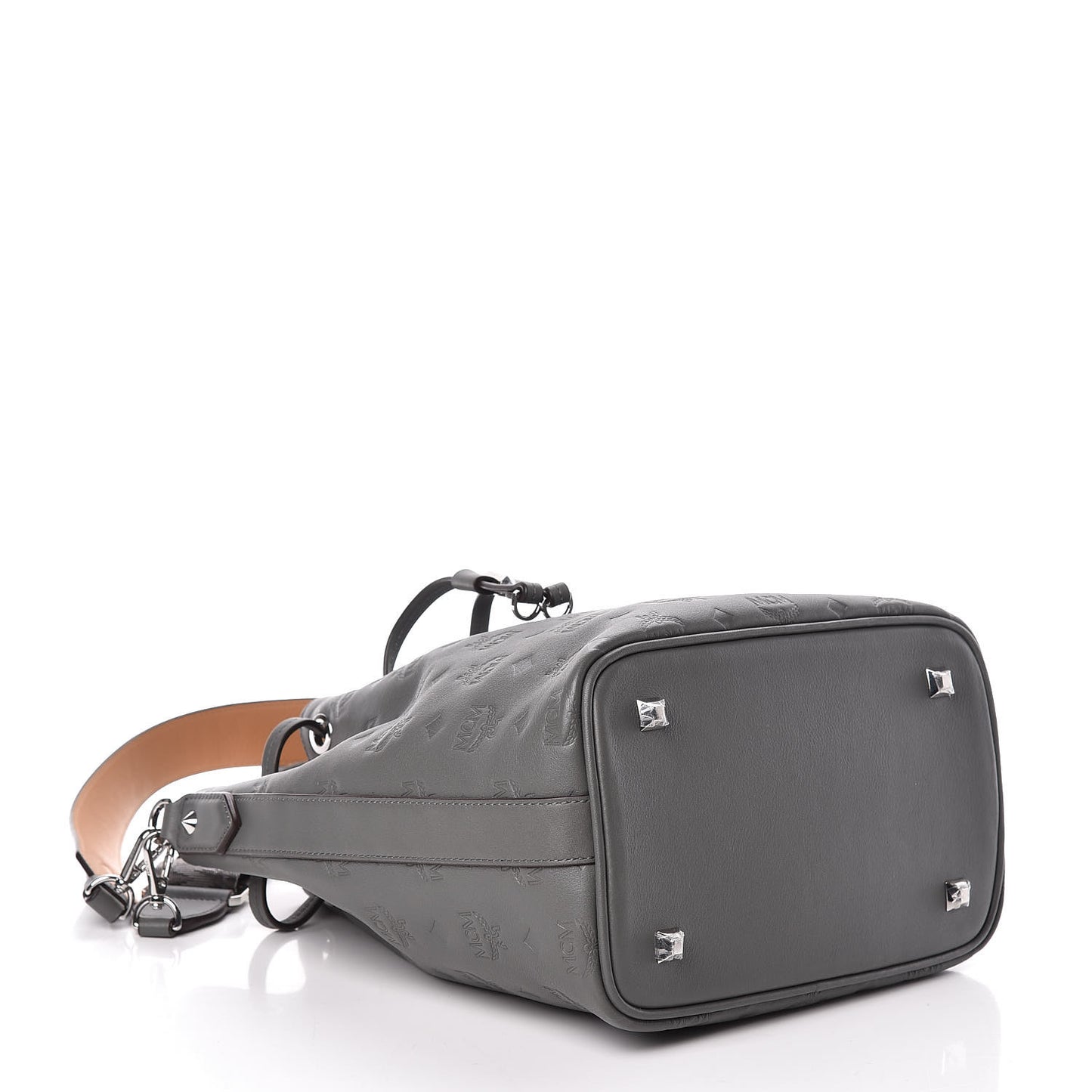 Calfskin Ottomar Monogram Small Essential Bucket Charcoal