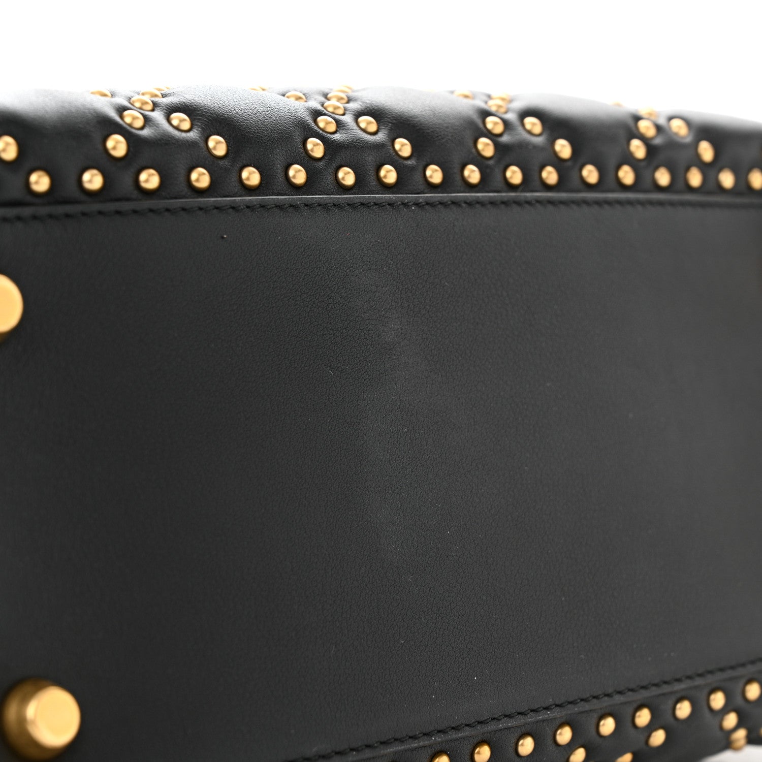 Christian Dior Calfskin Cannage Studded Medium Supple Lady Dior Black 11 of 11