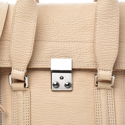 3.1 Phillip Lim 3.1 Textured Calfskin Medium Pashli Satchel White Peach 10 of 18