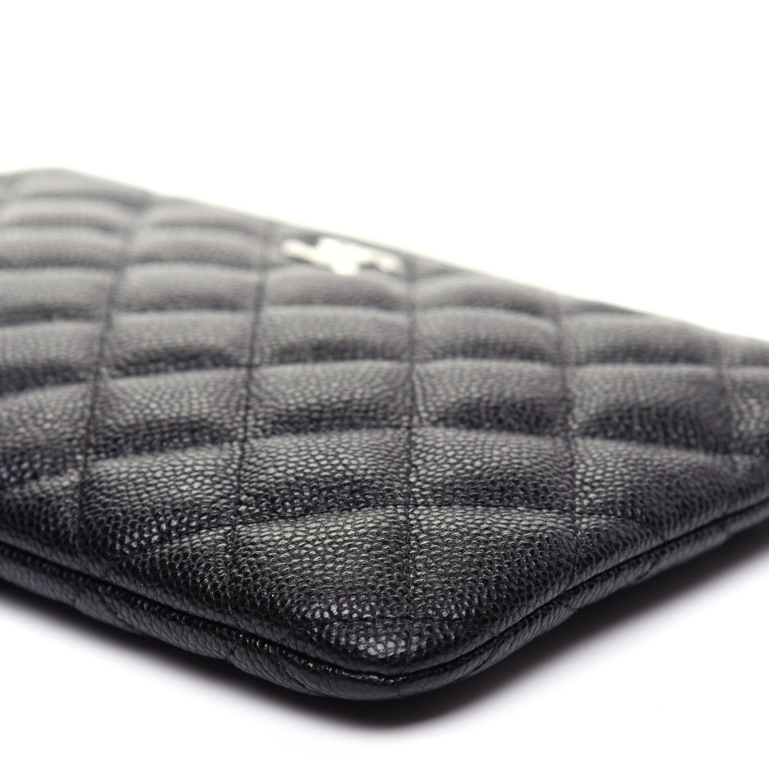 Chanel Caviar Quilted Cosmetic Case Black 7 of 9