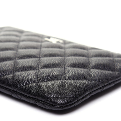 Chanel Caviar Quilted Cosmetic Case Black 7 of 9