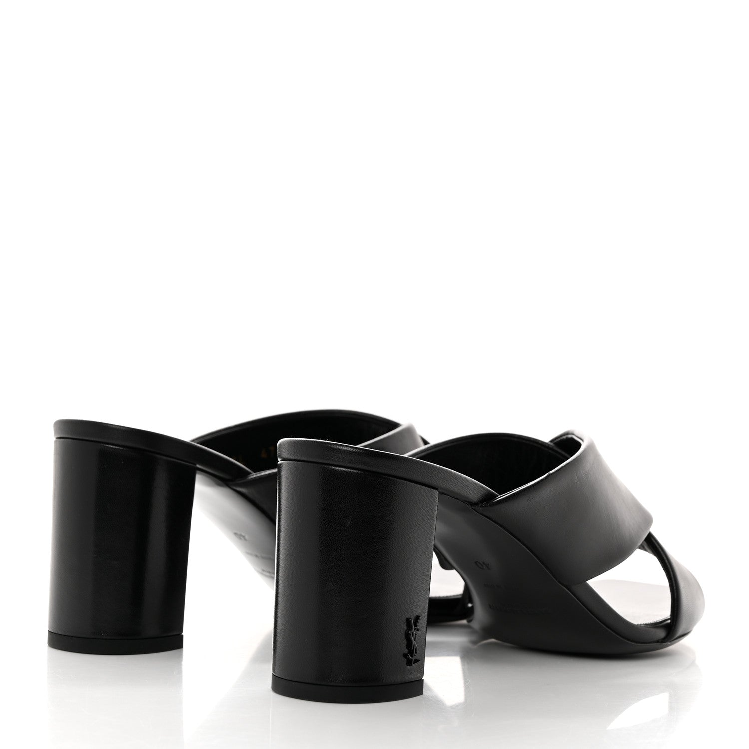 Saint Laurent Calfskin LouLou 70 Mules 40 Black 4 of 9