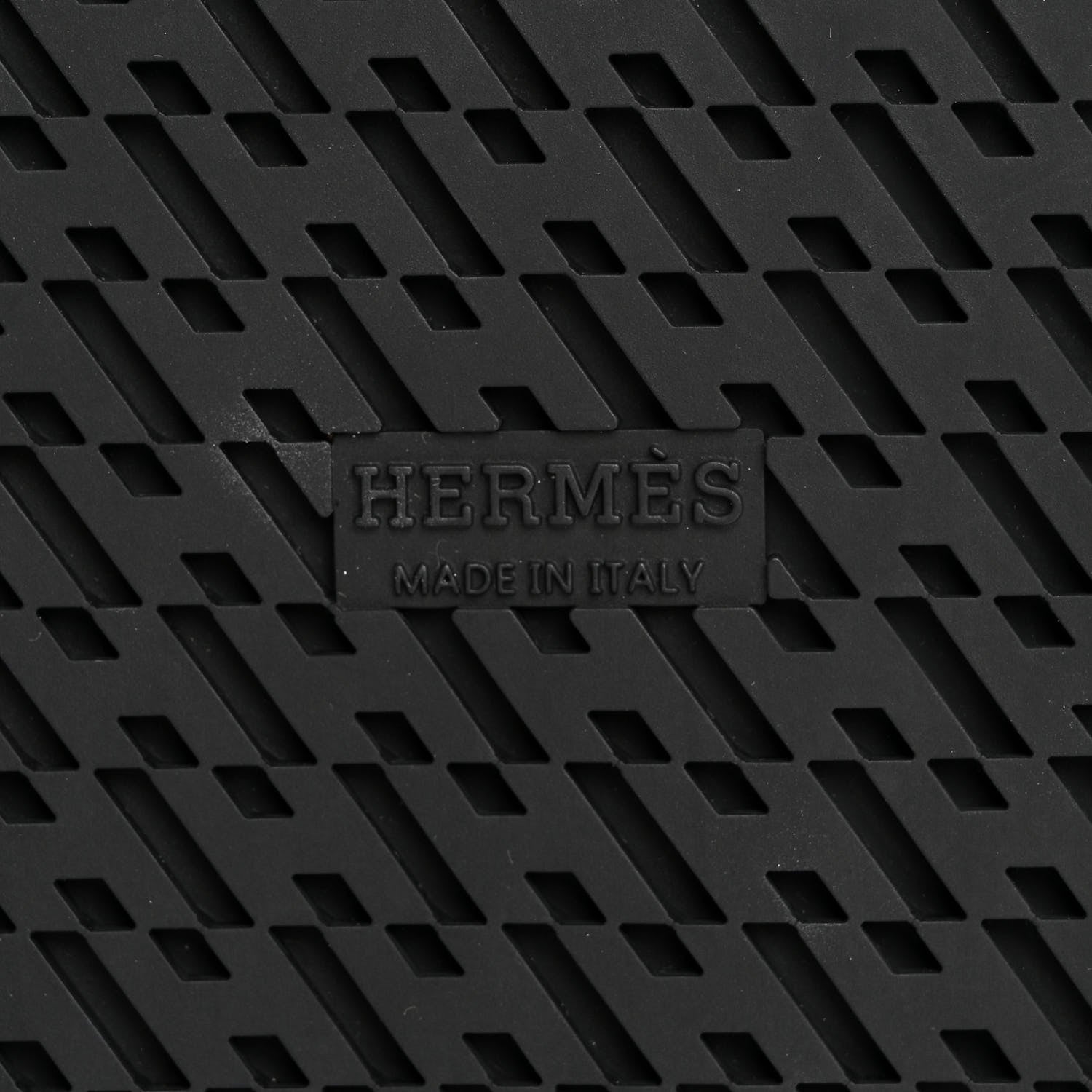 Hermes Techno Fringed H Canvas Caflskin Womens Chypre Sandals 41 Prunoir Black 8 of 10