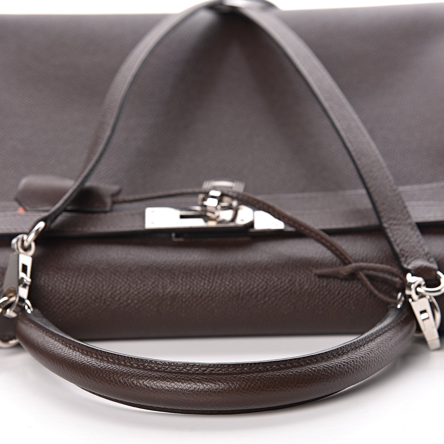 Hermes Epsom Kelly Retourne 32 Chocolate Orange 15 of 46