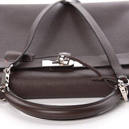 Hermes Epsom Kelly Retourne 32 Chocolate Orange 15 of 46