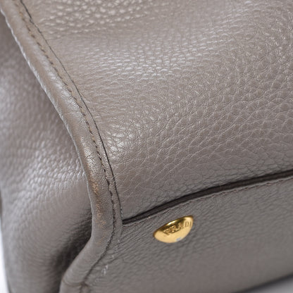 Prada Vitello Daino Shopping Satchel Argilla 14 of 18