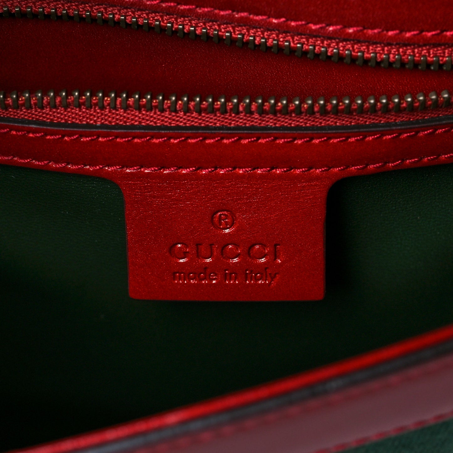 Tuscany Lux Calfskin Web GG Marmont Shoulder Bag Red