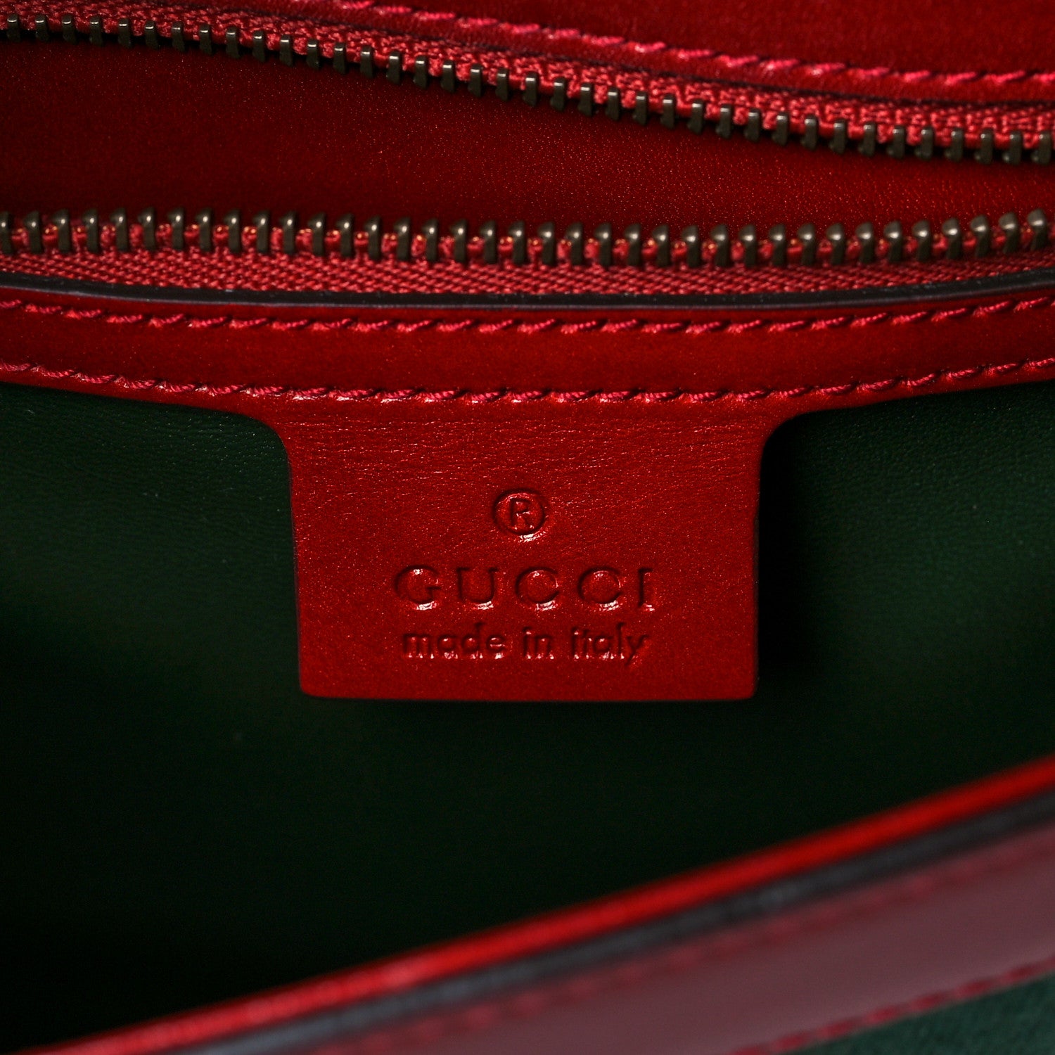 Gucci Tuscany Lux Calfskin Web GG Marmont Shoulder Bag Red 5 of 10