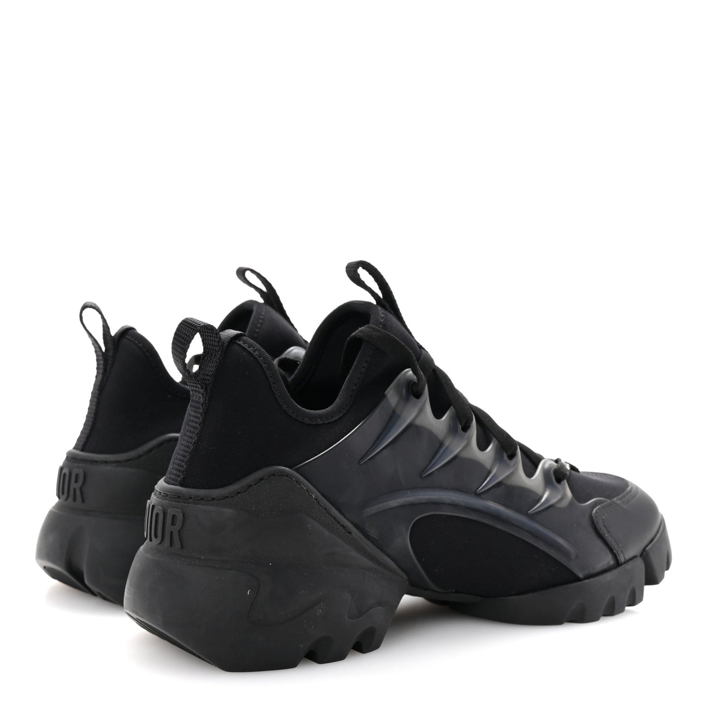 Neoprene Rubber Womens D-Connect Sneakers 38 Black