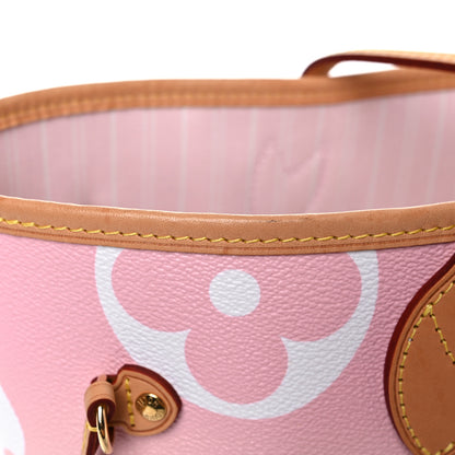 Louis Vuitton Monogram Giant By The Pool Neverfull MM Light Pink 22 of 23