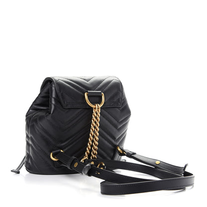 Gucci Calfskin Matelasse GG Marmont Flap Backpack Black 2 of 8