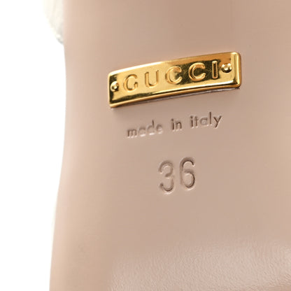 Gucci Malaga Kid Horsebit Lady 75mm Sandals 36 Mystic White 7 of 9
