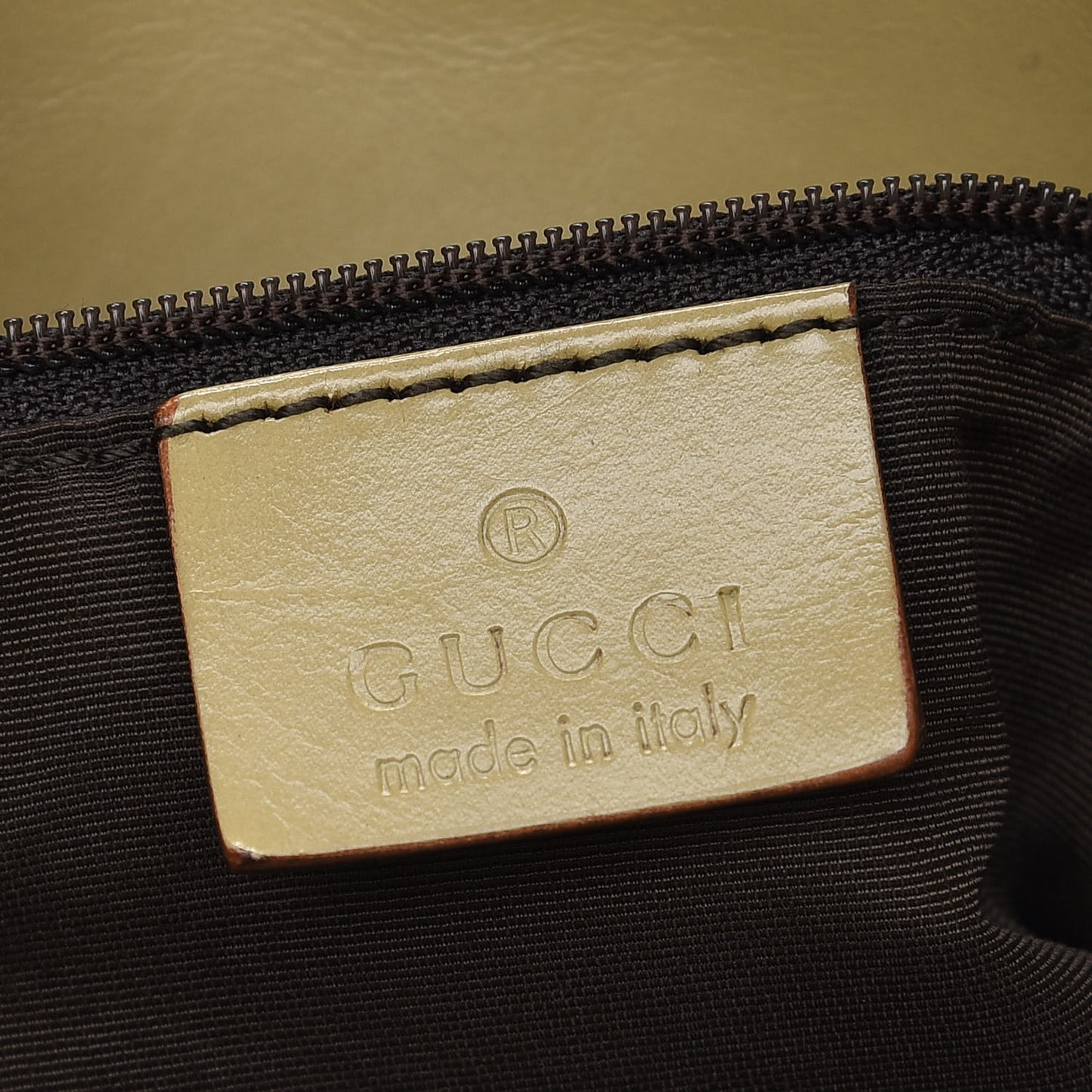 Monogram Large Bucket Tote Brown