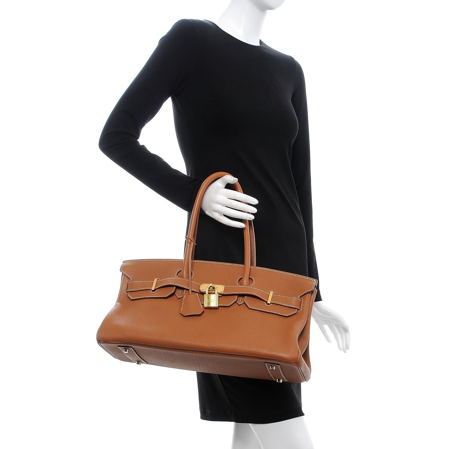 Hermes Togo JPG Shoulder Birkin II 42 Gold 2 of 35