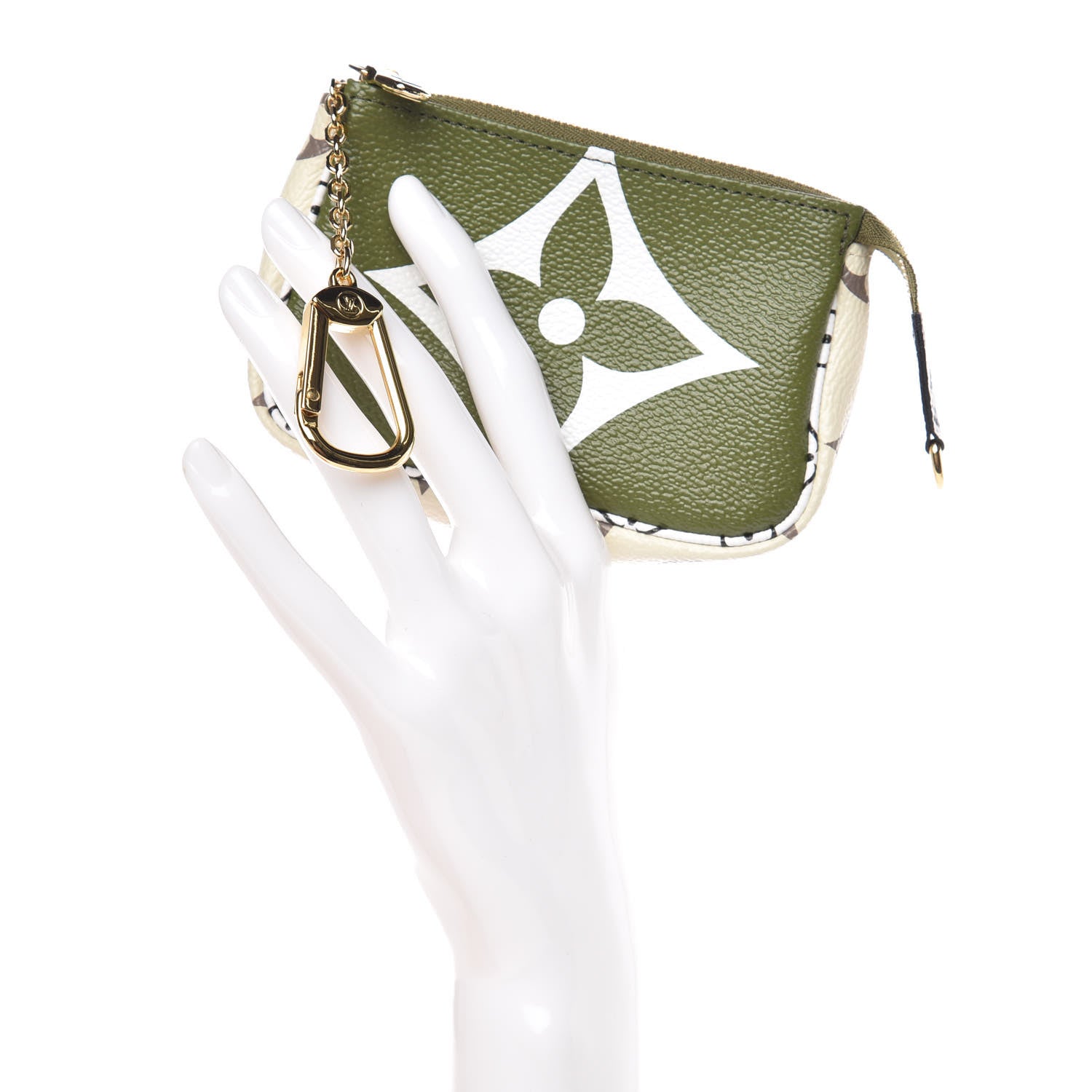 Louis Vuitton Monogram Giant Micro Pochette Accessories Kaki White 2 of 8