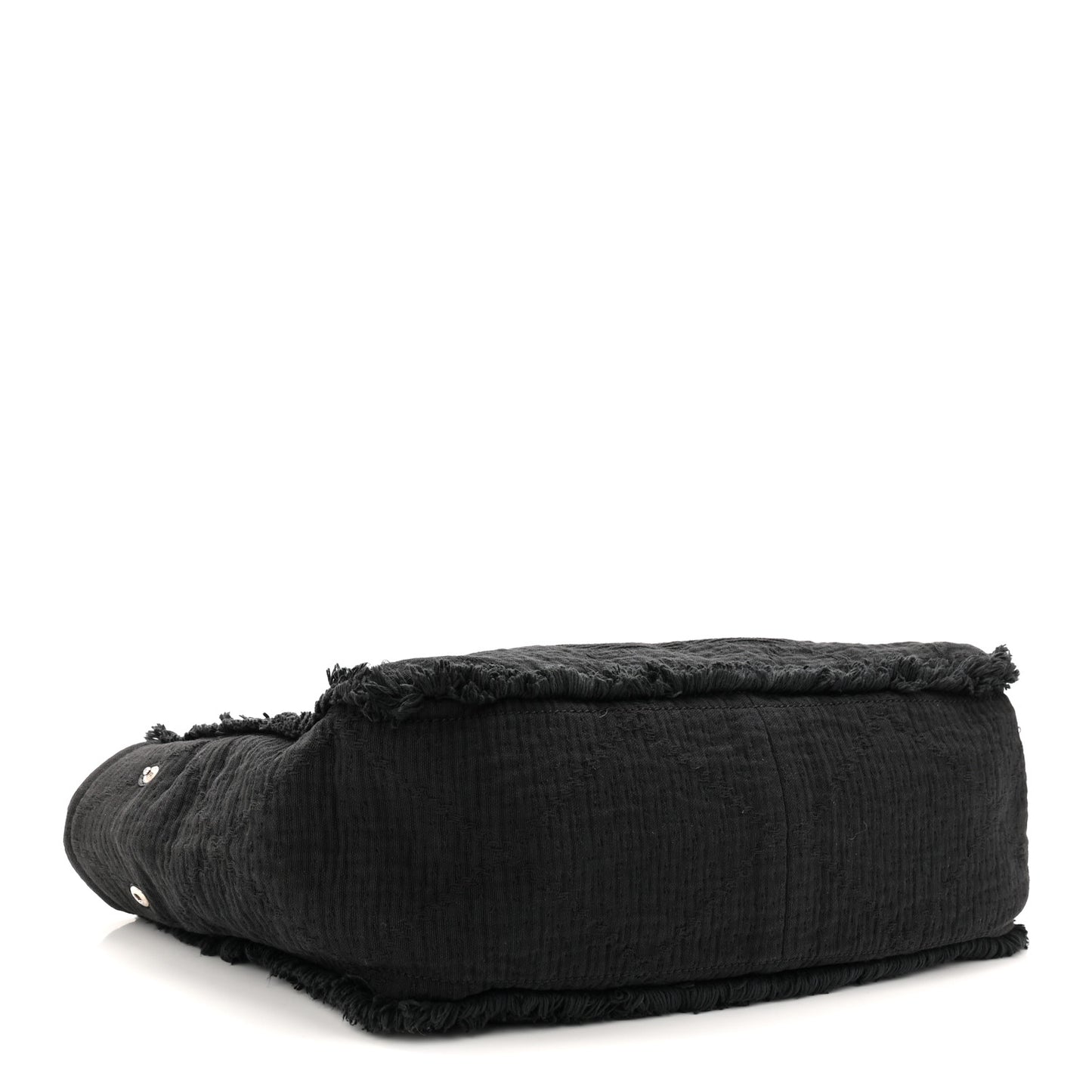 Canvas Large Double Face Shopping Tote Black