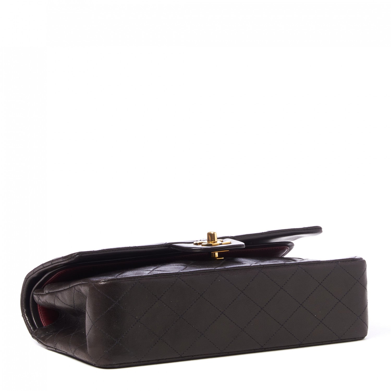 Chanel Lambskin Quilted Medium Double Flap Black 3 of 9