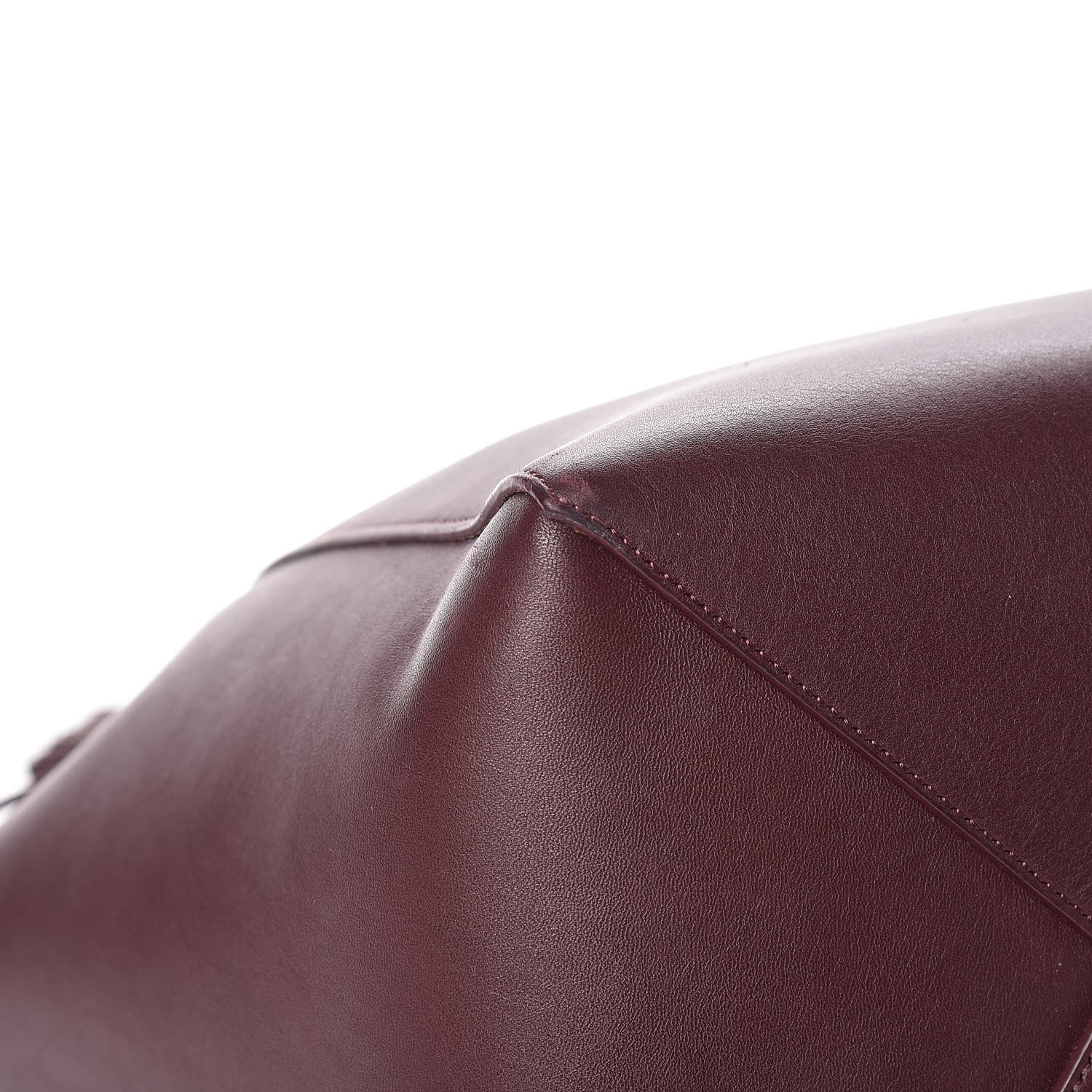 Celine Smooth Calfskin Small Tassel Cabas Phantom Burgundy 11 of 14