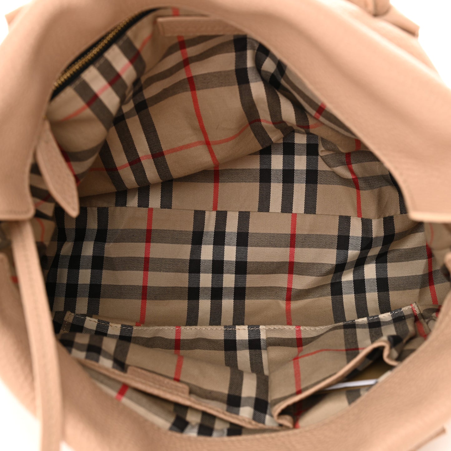 London Grainy Calfskin Medium Baynard Tote Nude
