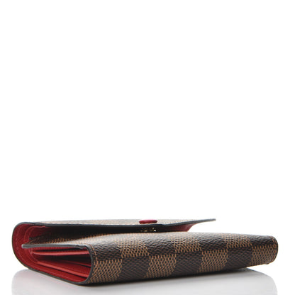 Louis Vuitton Damier Ebene Victorine Wallet Red 4 of 8