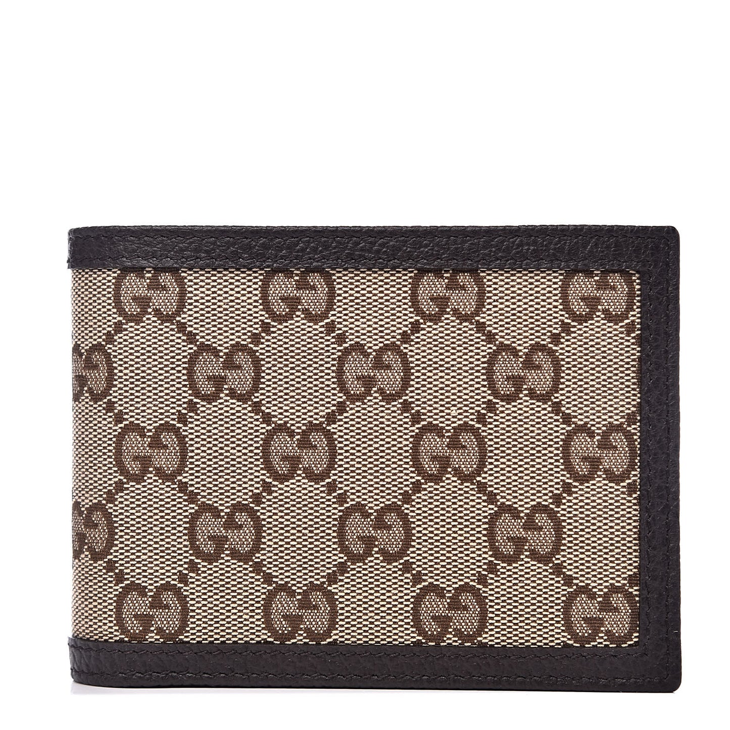 Monogram Bi-Fold Wallet Dark Brown