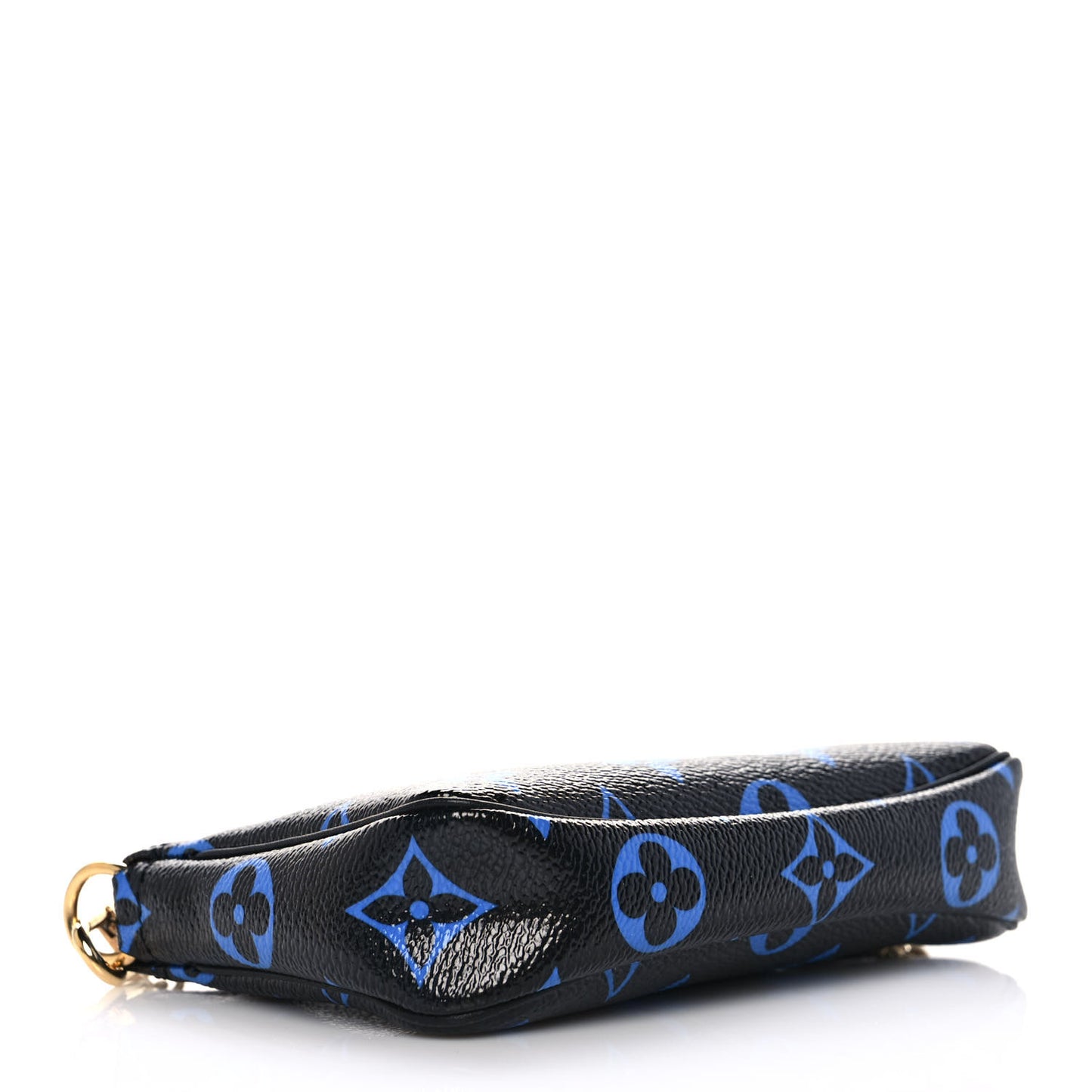 Colored Monogram Mini Pochette Accessories Blue Black