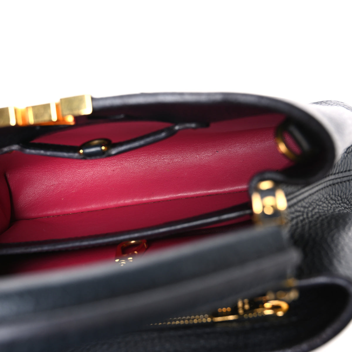Louis Vuitton Taurillon Capucines BB Black 5 of 9