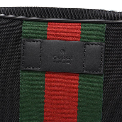 Gucci Canvas Web Slim Belt Bag Black 9 of 9