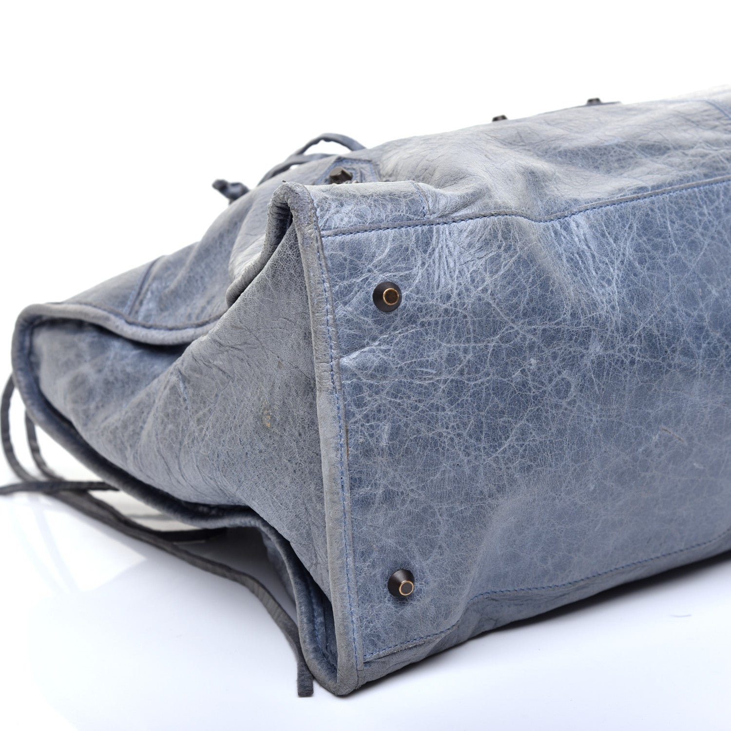Balenciaga Agneau Classic Hardware Work Bleu Glacier 6 of 12