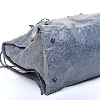 Balenciaga Agneau Classic Hardware Work Bleu Glacier 6 of 12