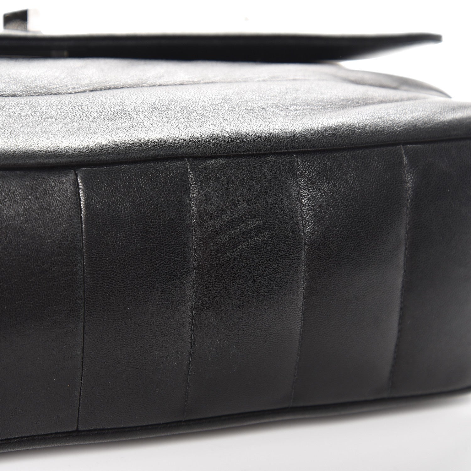 Chanel Lambskin Horizontal Quilt Jumbo Mademoiselle Flap Black 11 of 14