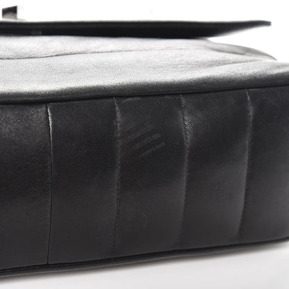 Chanel Lambskin Horizontal Quilt Jumbo Mademoiselle Flap Black 11 of 14