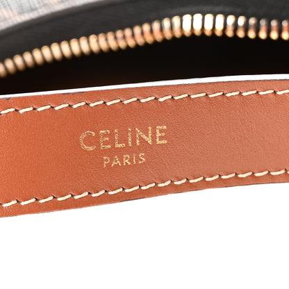 Celine Triomphe Canvas Calfskin Ava Shoulder Bag Tan 6 of 9